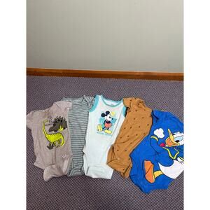 baby boy 12 month bodysuit lot